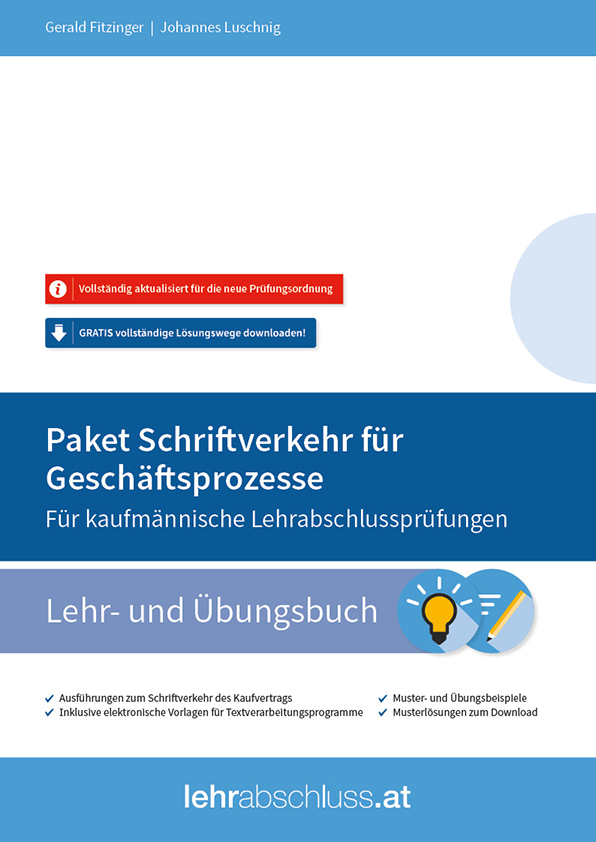 Paket Schriftverkehr für Geschäftsprozesse